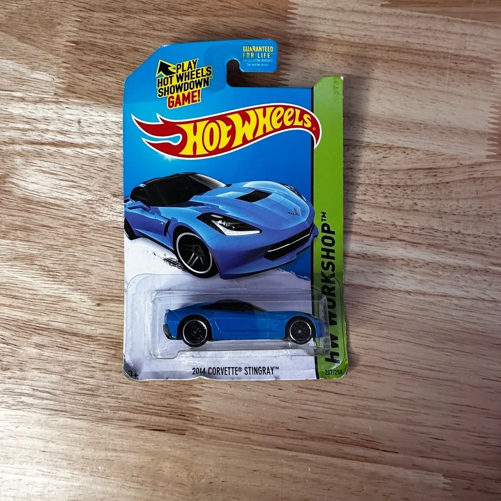 Hot Wheels 2014 Corvette Stingray Blue HW Workshop HW Garage 207/250 BFG21 New